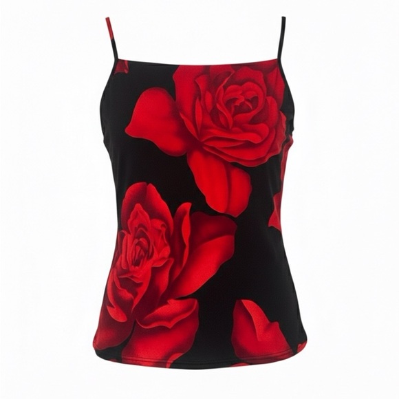 Tops - Rose Cowl Back Tank Top